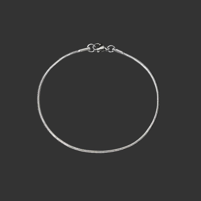 Sølv armbånd 1,5 mm (SNAKE) til Mænd – 20 cm
