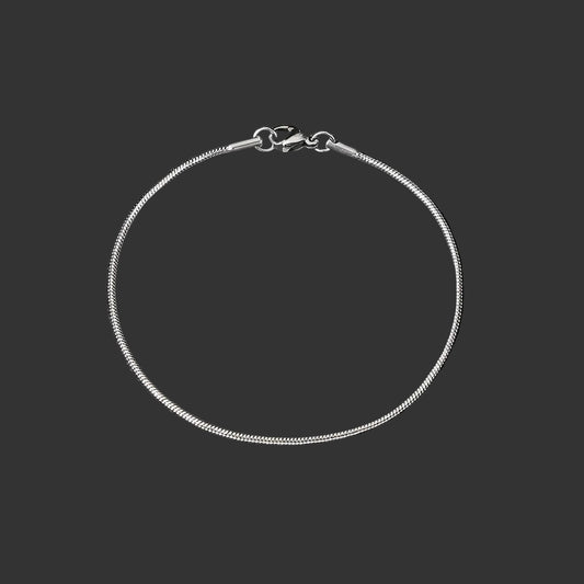 Sølv armbånd 1,5 mm (SNAKE) til Mænd – 20 cm
